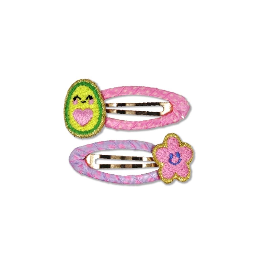 Nematomas plaukų segtukas Clipstar KIDS Frutti Avocado - 1 vnt.