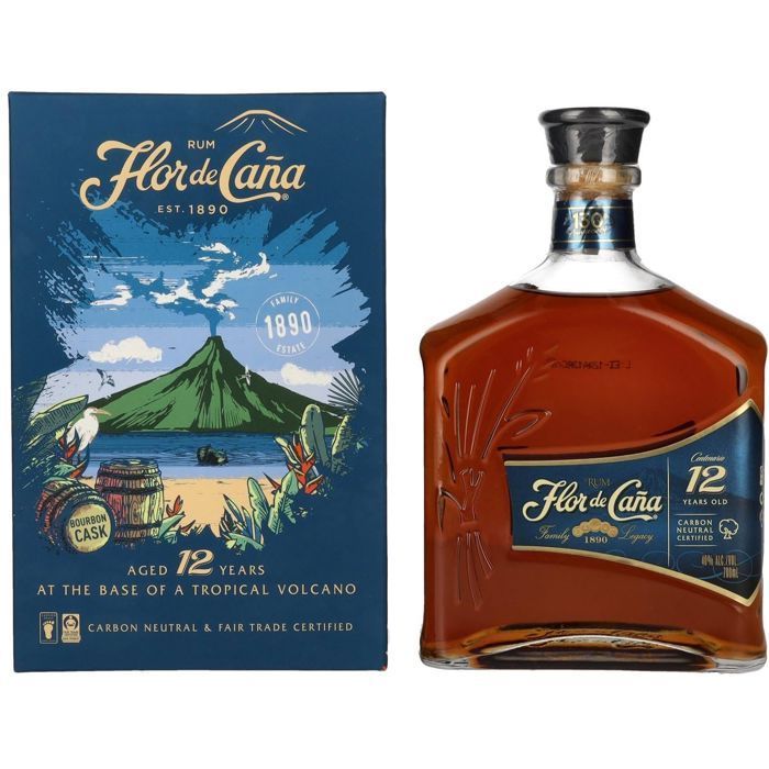 Flor de Caña - 12 jaar oud - Aged Rum - Nicaragua - 40,0% ABV - 70cl