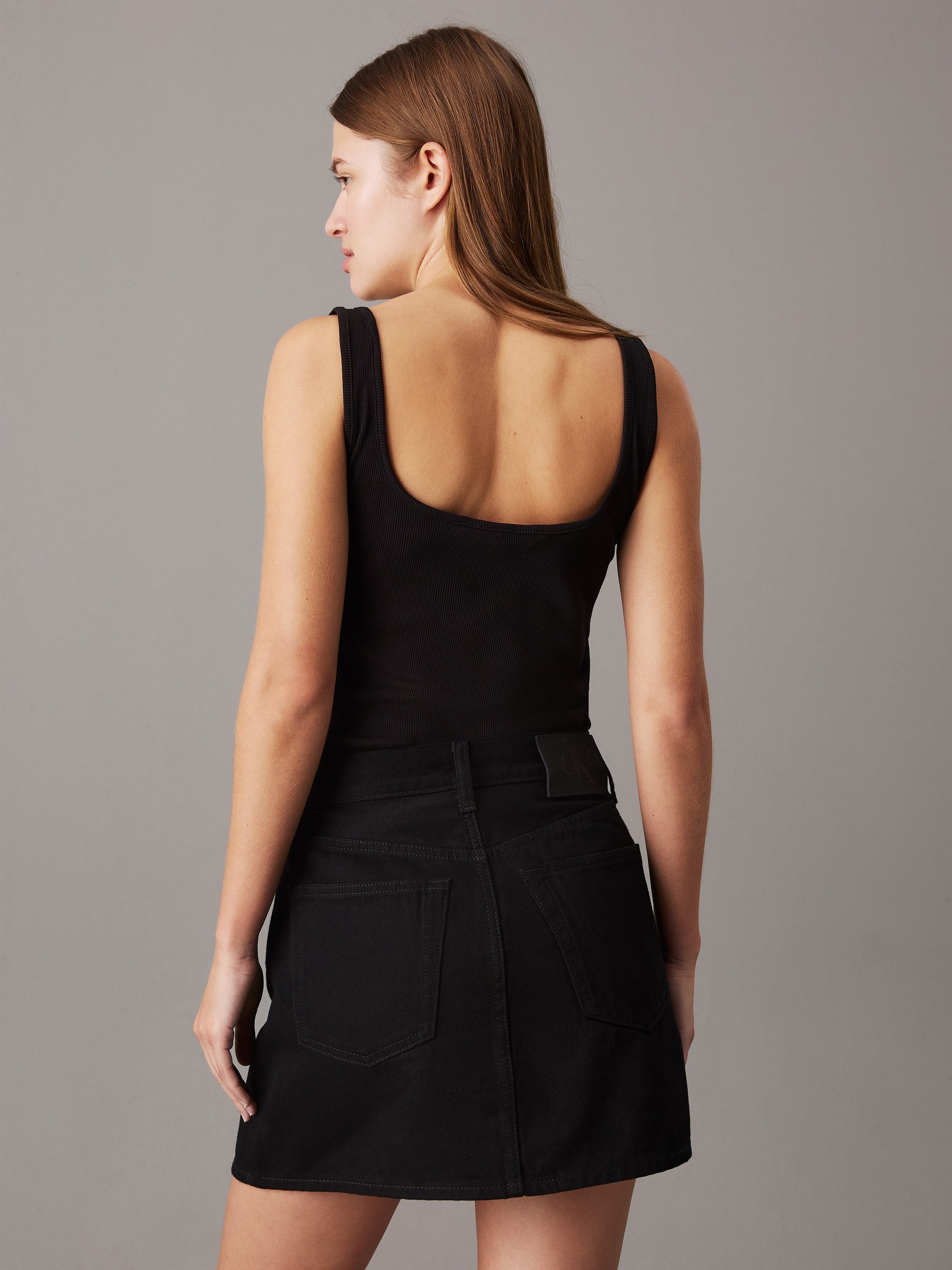 Calvin Klein Jeans CK Tanktop - Schwarz