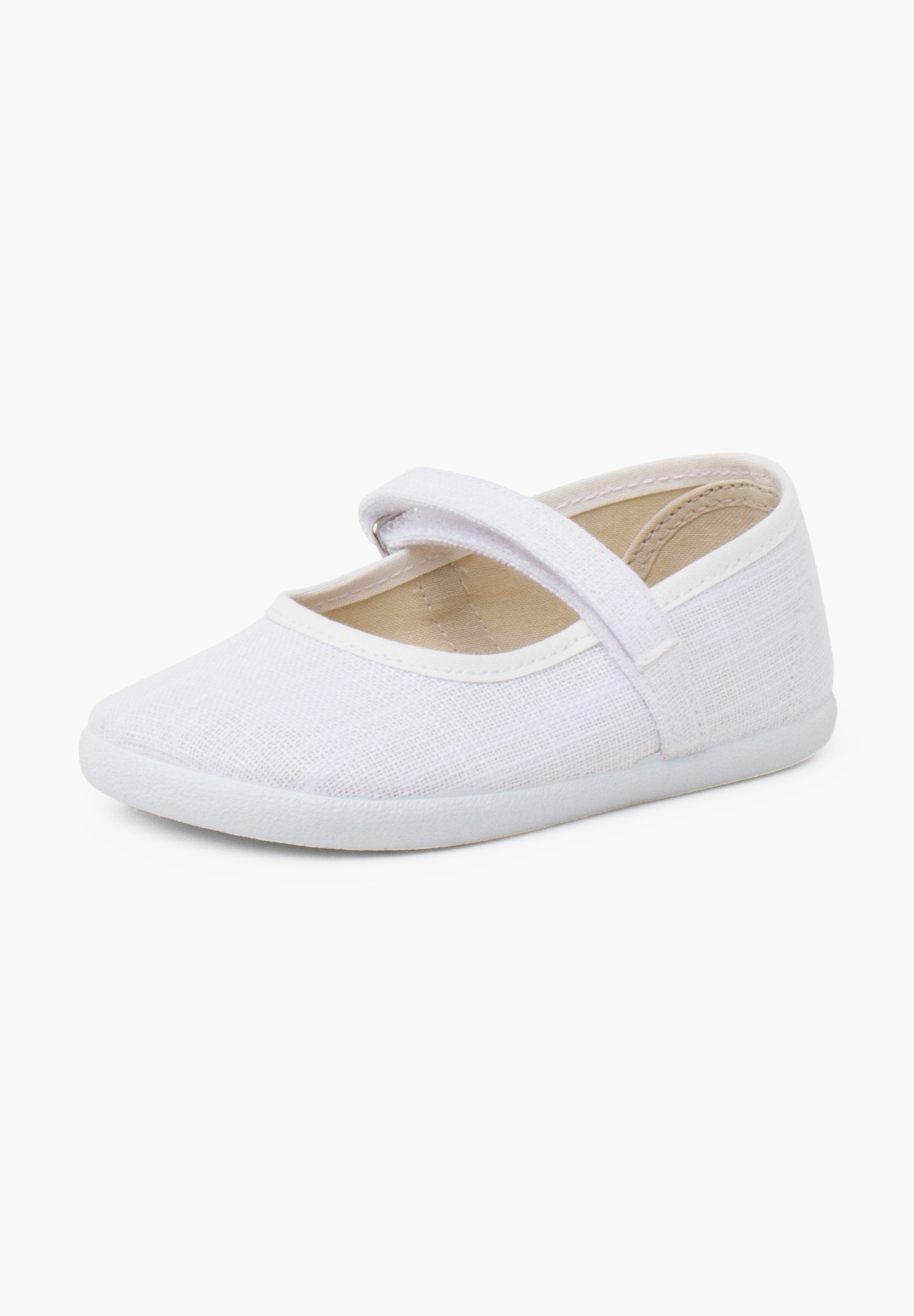 Chaussures bébé Pisamonas Mary Janes légères à fermeture velcro - blanches