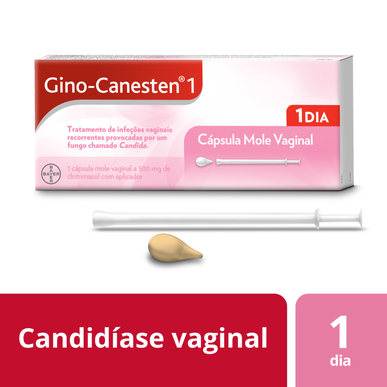 Gino-Canesten Gino-Canesten Vaginální měkká tobolka 500 mg 1 měkká tobolka 1 měkká tobolka