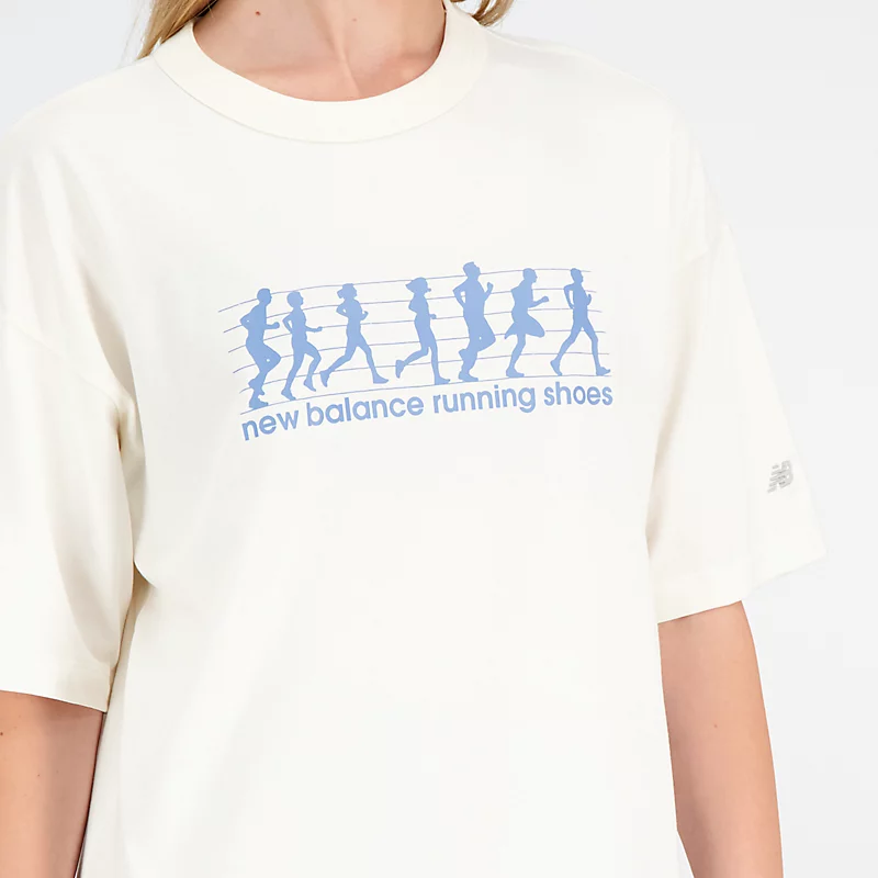 Dames sport T-shirt van geremasterd katoen, oversized, in grijs.