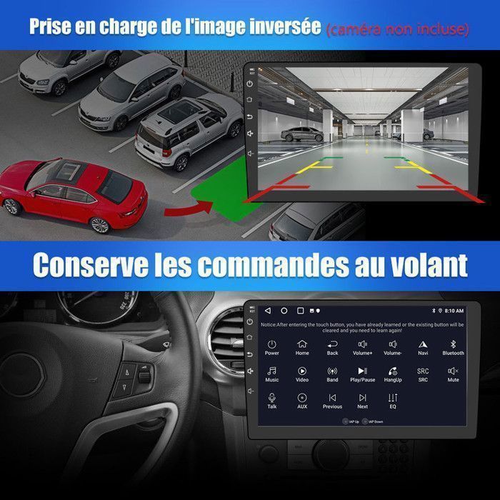 Autoradio AWESAFE Android 13 per Peugeot 3008 (2009-2016) con 1GB+32GB, touchscreen da 9