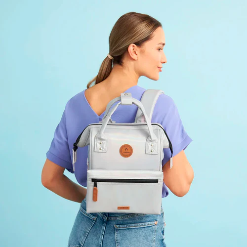 Cabaia Adventurer Kleiner Rucksack Silber Rentier