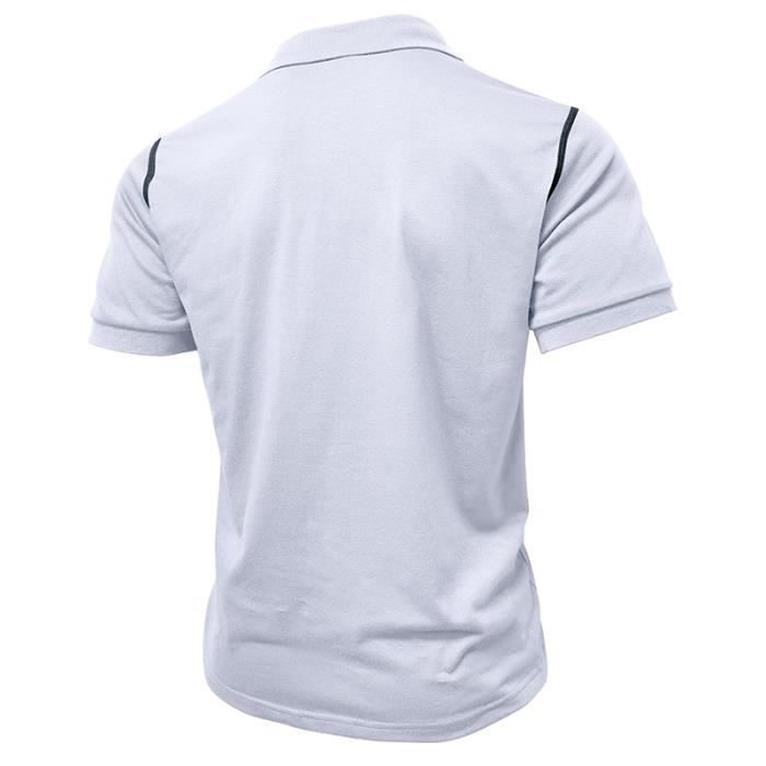 Polo da uomo - INSFITY - Estate - Maniche corte - Bianca