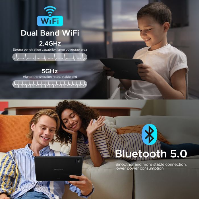 Tablette Tactile - DOOGEE - T10W - 10.1 pouces - 9 Go RAM - 128 Go Stockage - Android 14