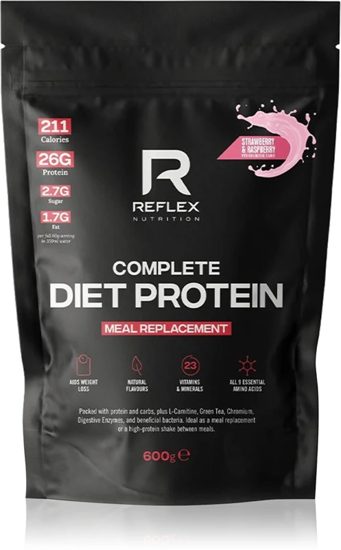 Reflex Nutrition Complete Diet, suplemento alimentar proteico, refeição completa.