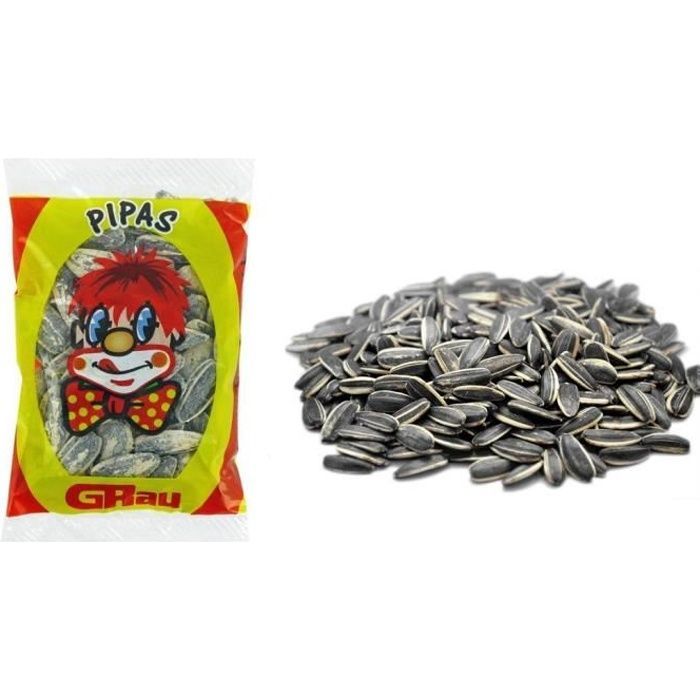Lot of 20 x 15g sachets of Pipas Salted Roasted Sunflower Seeds - 202