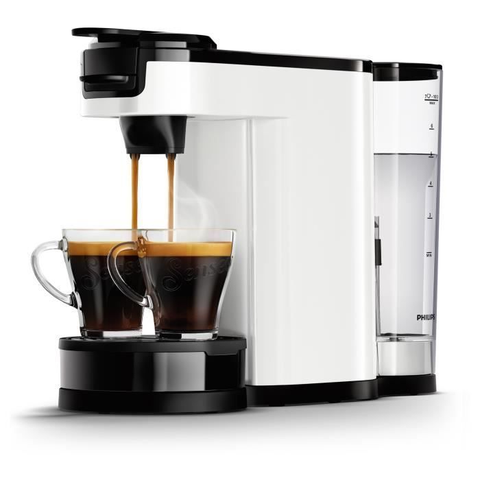 Cafetera de cápsulas - PHILIPS - SENSEO - HD6592/05 - Interruptor 2 en 1 para cápsulas y filtros - Blanca