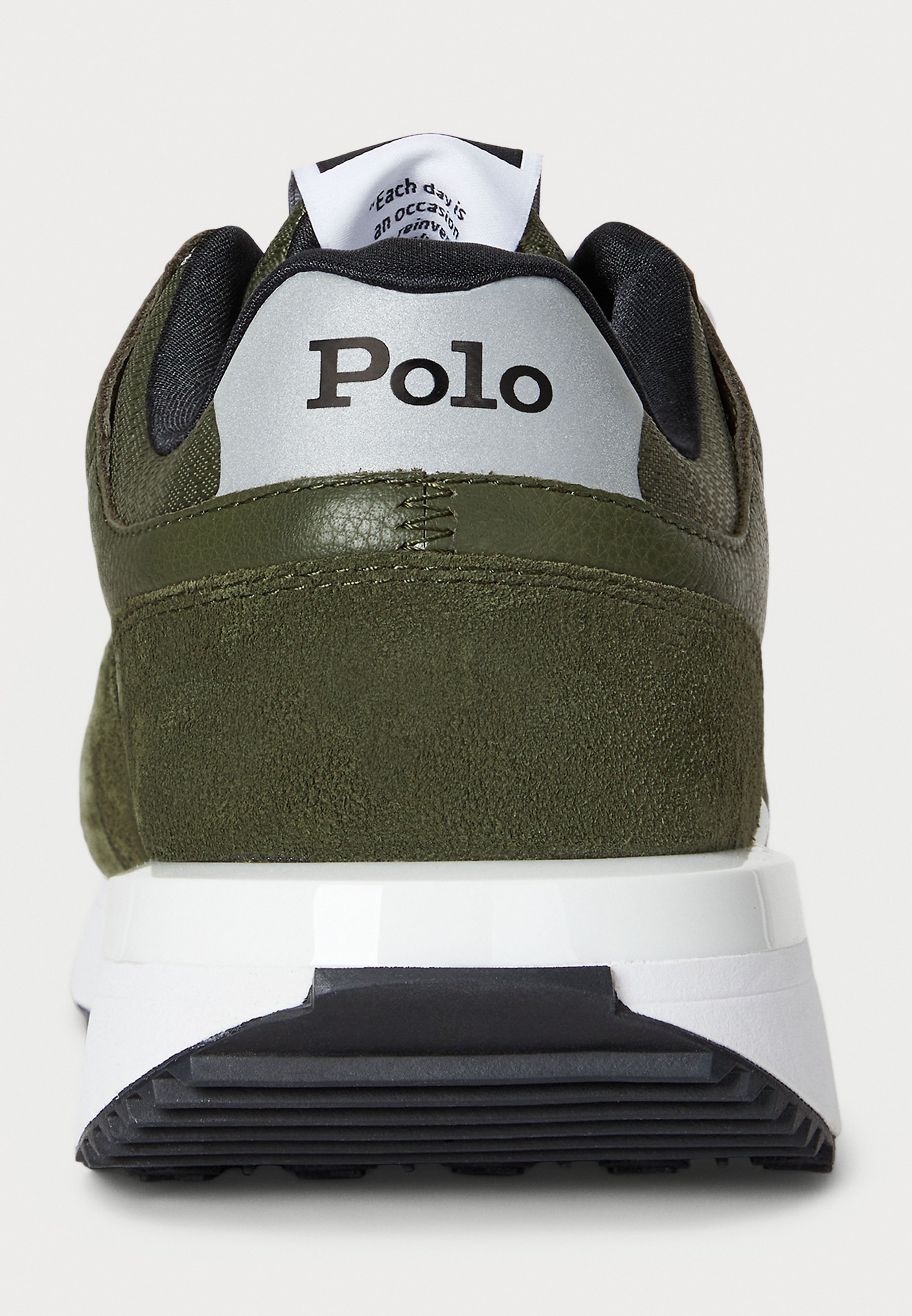Tênis Polo Ralph Lauren TRAIN 89 V2 com painéis de camurça - Tênis - novo verde-oliva/branco