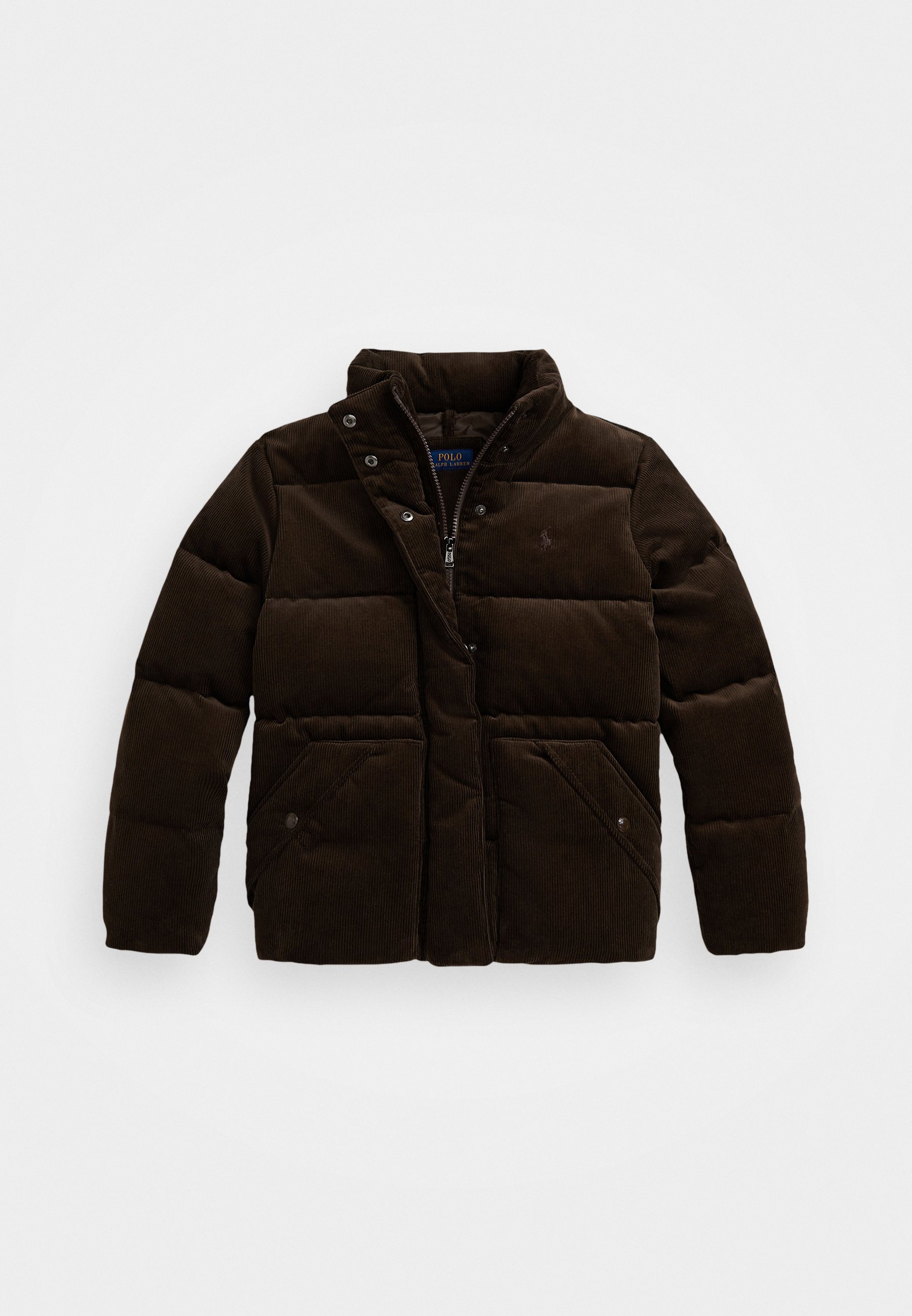 Polo Ralph Lauren gewatteerde katoenen corduroy jas - donsjack - donker beuken