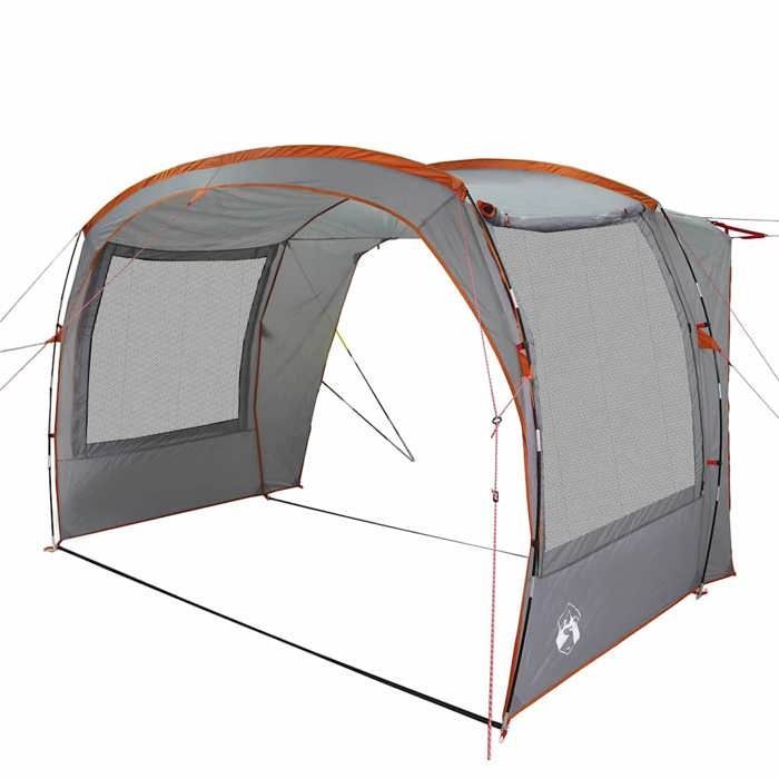 vidaXL Tienda de campaña impermeable gris y naranja para coche, tienda de campaña, tienda de jardín, refugio exterior, tienda de camping, refugio 4009514