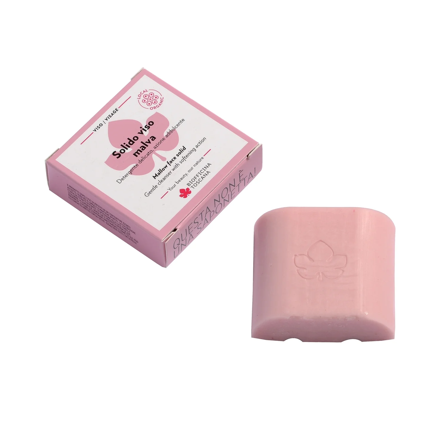 Lenitiva Solido viso malva - Sapone detergente viso
