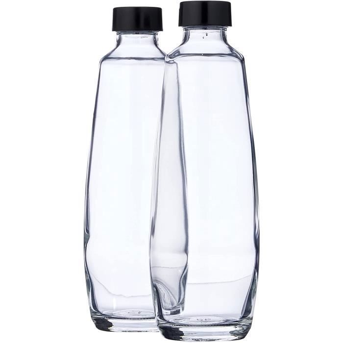 Bouteilles en verre - SodaStream - DUO - Lot de 2 - 1L - Compatibles lave vaisselle
