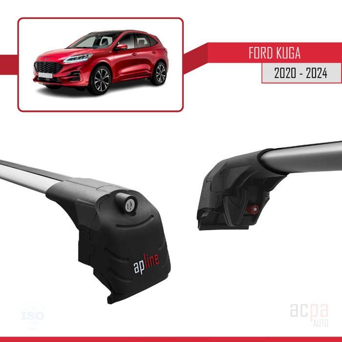 Compatible with Ford KUGA (CX482) 2020-2024 ACE-2 Roof Bars Railing Car Luggage Rack GREY