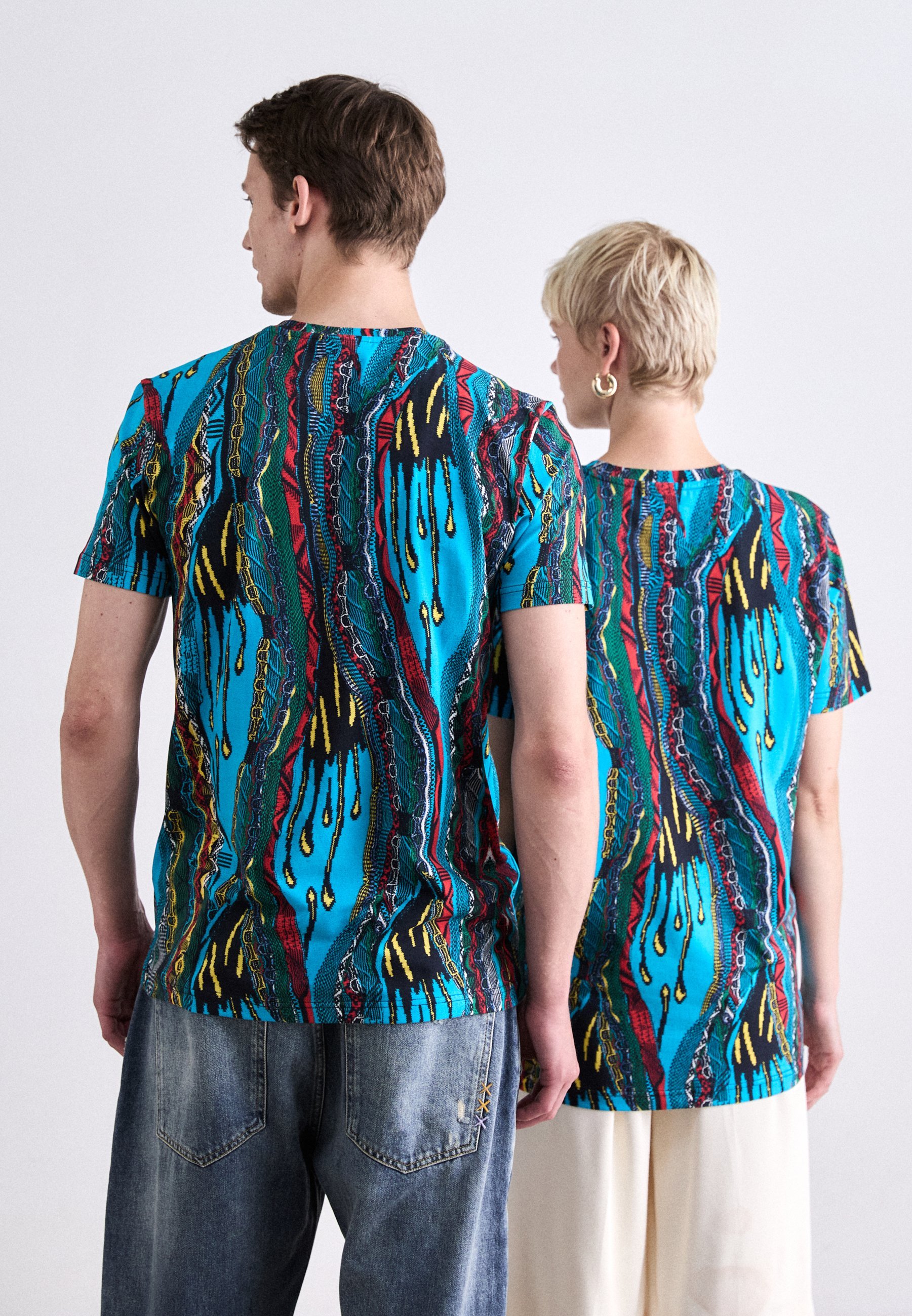 Carlo Colucci UNISEXE - T-shirt imprimé - bleu clair