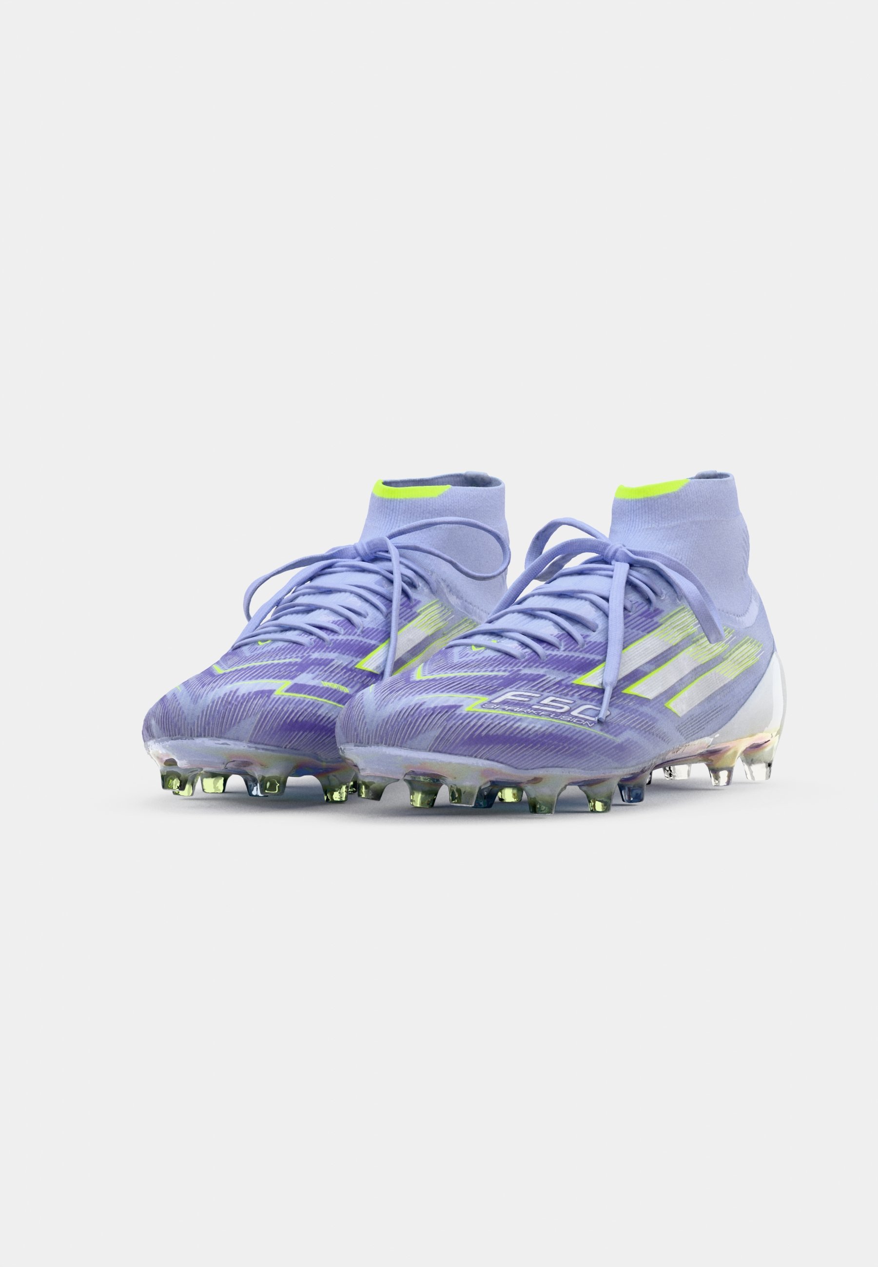 adidas Performance F50 SPARKFUSION ELITE FG/AG - Voetbalschoenen voor stevige ondergrond - violettint/helder citroengeel/paarse rush