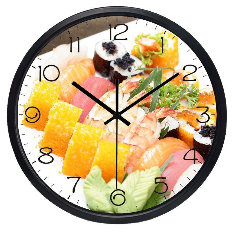 Japanse Sushi Exquisite Food Wandklok De Nieuwe Huisdecoratie Restaurant Keukenklok