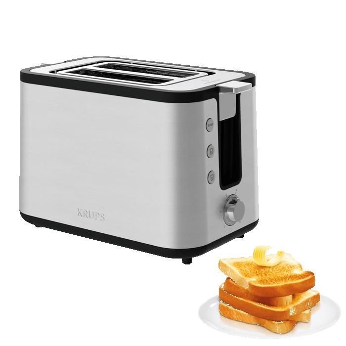KRUPS GRILLE PAIN INOX CONTROL LINE 2 FENTES KH442D10 TOASTER