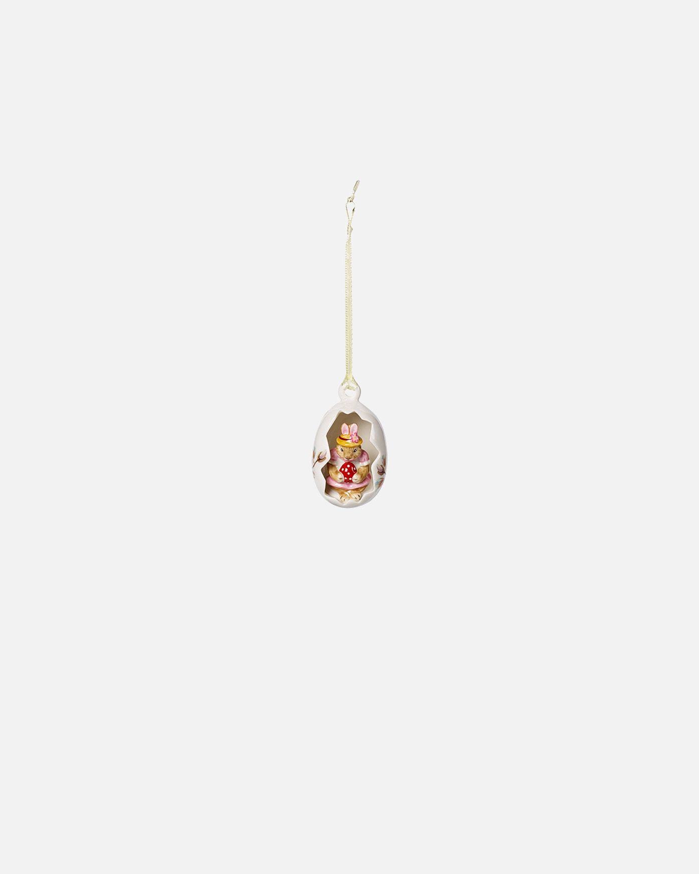 Villeroy & Boch Deko-Ei-Ornament Anna, Blumen rosa Bunny Tales — 1 Stück