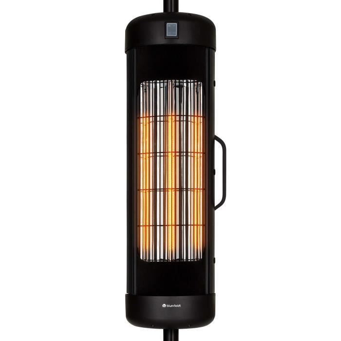 Calefactor de exterior Blumfeldt Heat Guru Turbo - 2000W IP54 - Negro
