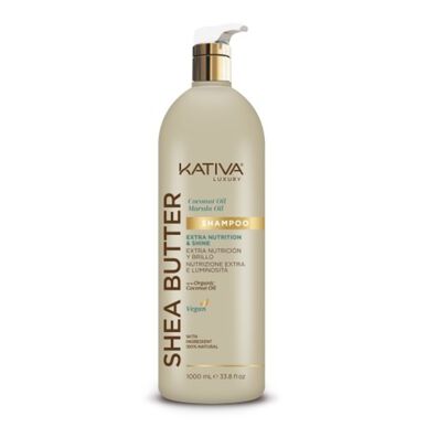 Kativa Shea Butter Extra Nutrition Shampoo, Θρεπτικό και Φωτιστικό Σαμπουάν για Ξηρά Μαλλιά, 1000 ml