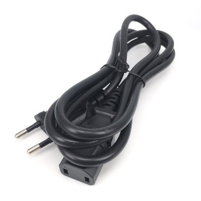 EU - Universele 2-pins mannelijke naar IEC320 C17 vrouwelijke adapter, netsnoer voor PS4 Pro, kabel