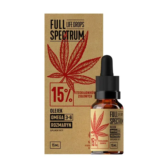 Full Spectrum Olejek Konopny CBD + CBDa 15% 15 ml