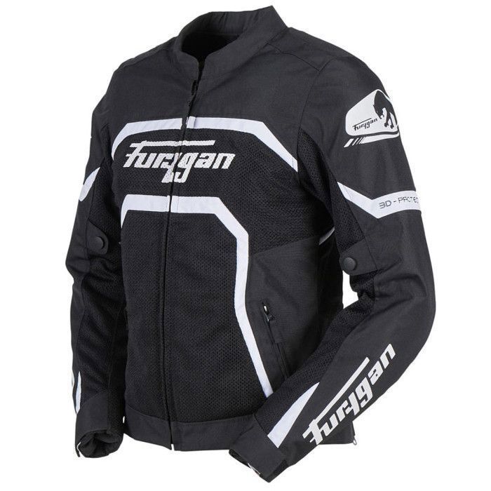 Blouson moto femme Furygan Mystic - noir/blanc - XL