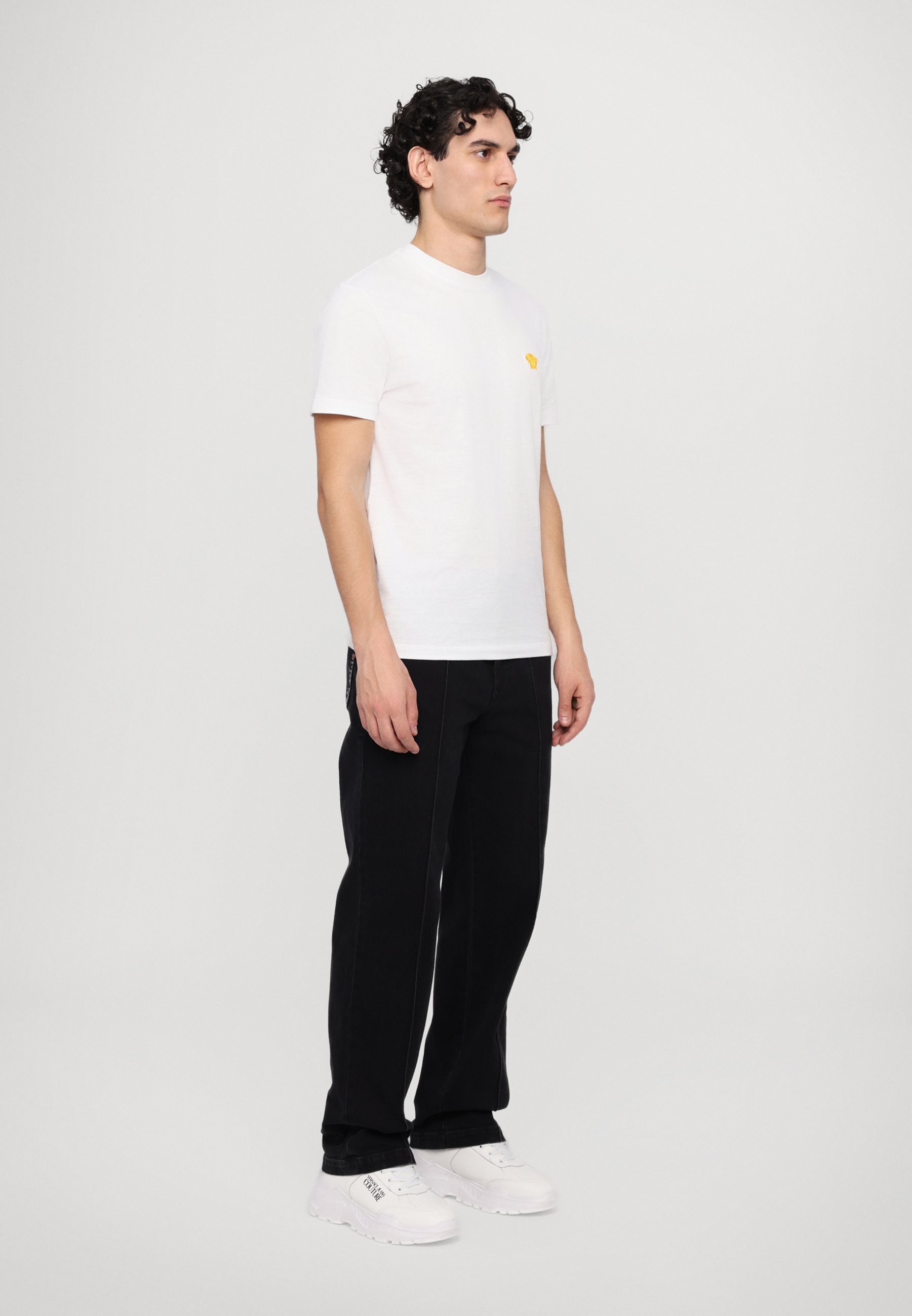 Versace COMPACT MEDUSA POP EMBROIDERY - Basic T-shirt - optisch wit