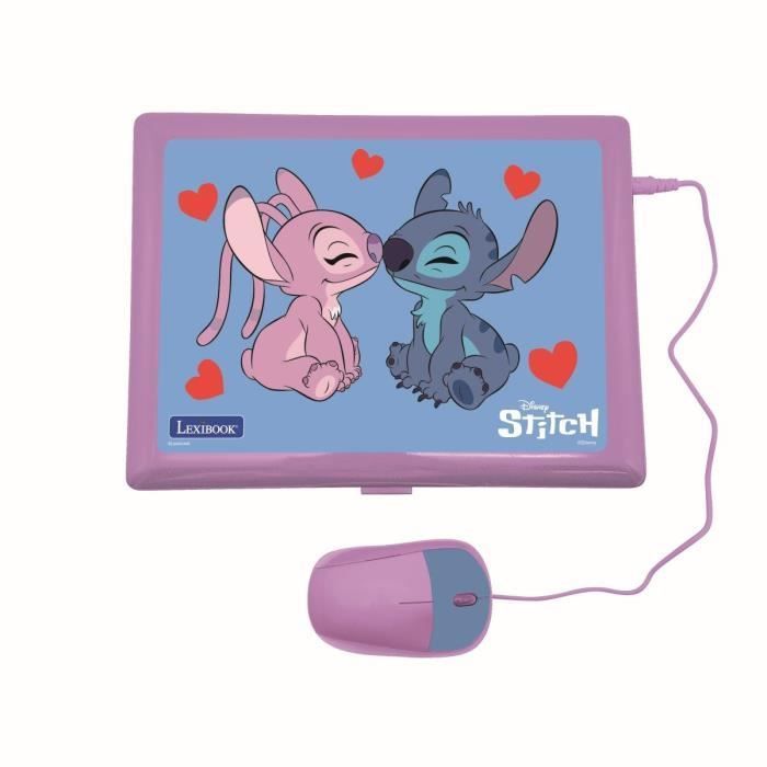 AINUTLAATUINEN kaksikielinen opetustietokone Stitch and Angelille – 124 aktiviteettia (ranska-englanti)