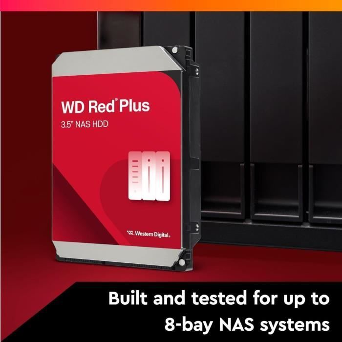 Sisäinen kiintolevy - WESTERN DIGITAL - Red Plus - 4 TB - 3,5