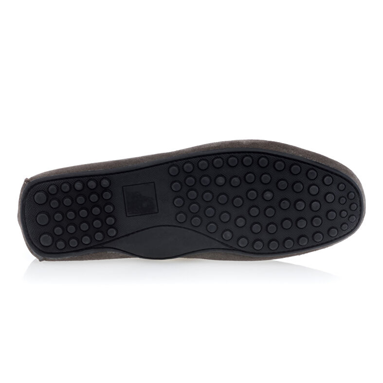 Grå loafers/båtskor för män