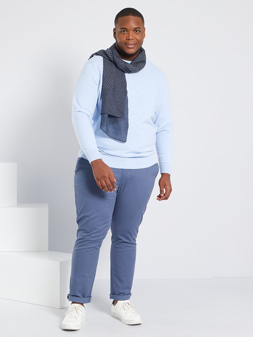 Calça Chino Slim L34 - AZUL
