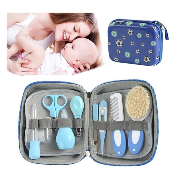 Kit de aseo personal para bebés de 9 piezas, kit de cuidado para recién nacidos con accesorios de aseo higiénico completos.