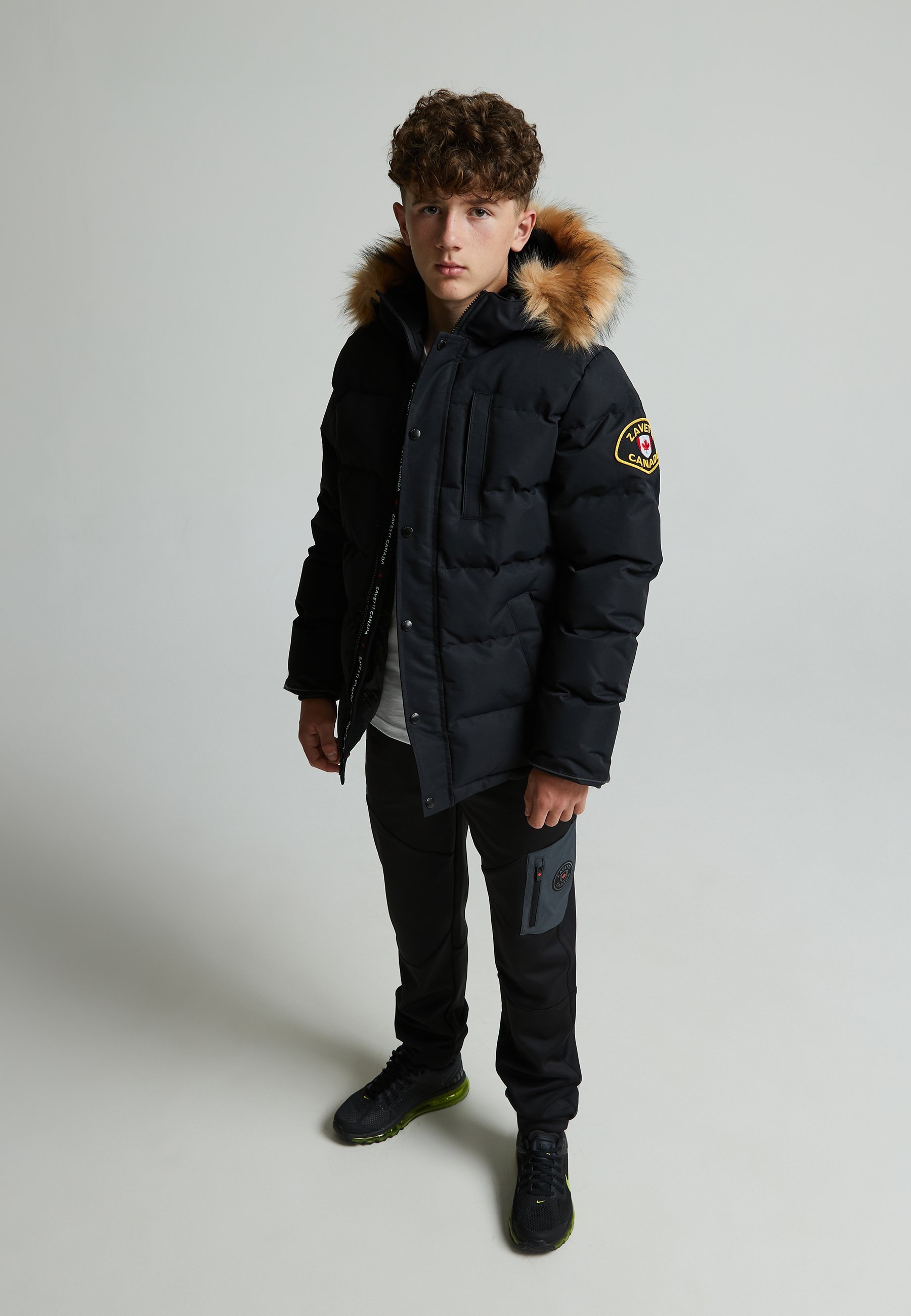 Zavetti Canada OSHAWA 3.0 PUFFER PARKA JACKET - Winterjas - gitzwart
