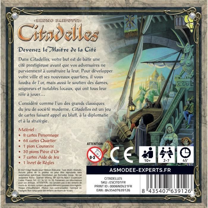 Citadels: Classic - Asmodee - Gioco da tavolo