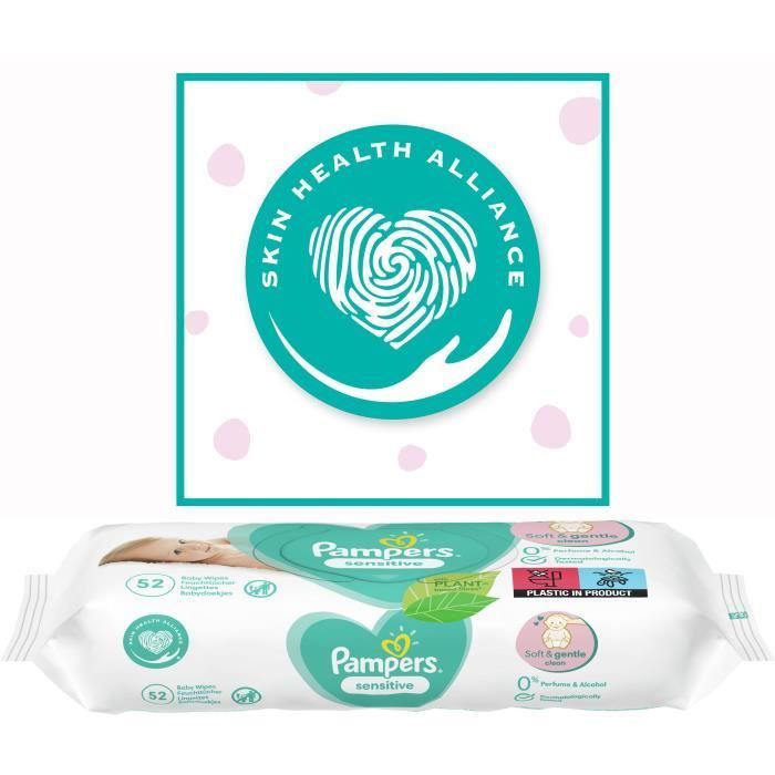 12x52 Lingettes Sensitive, Pampers