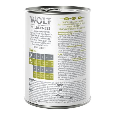 Lobo de la Naturaleza Senior 6 x 400 g