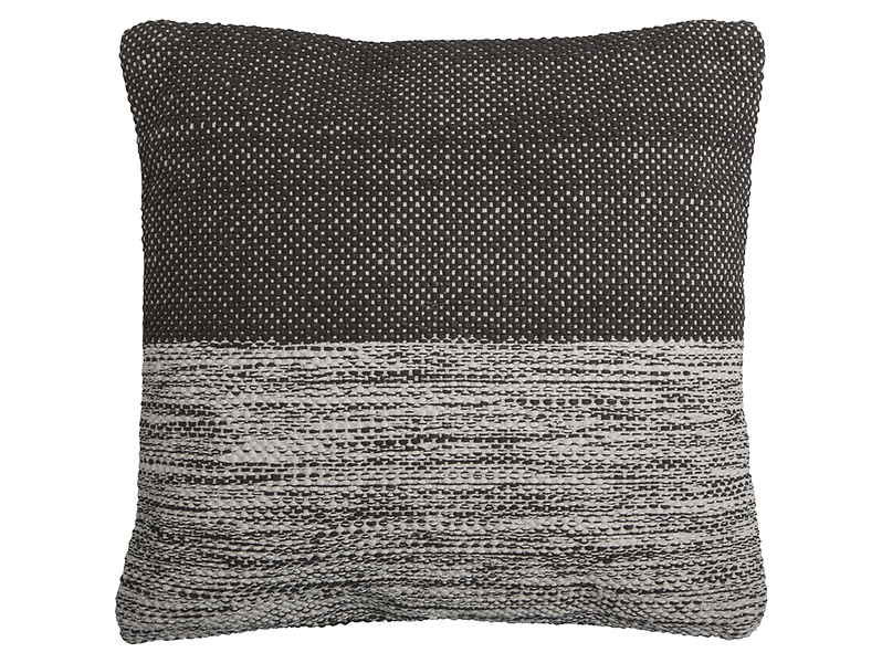 Poduszka dekoracyjna Borden 45x45 cm szaro-czarna