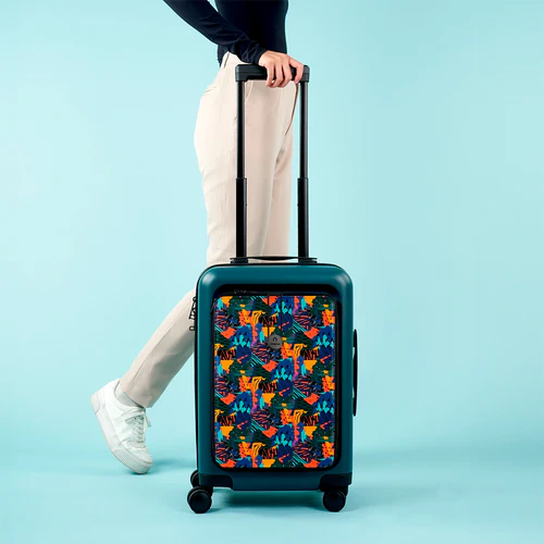 Cabaia Valise rigide 4 roues PVG Pochette Boulogne vert