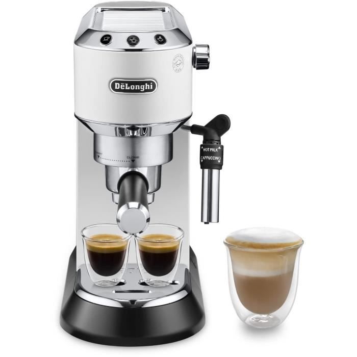 Cafetera espresso manual - De'Longhi - Estilo Dedica - EC685.W - Blanca