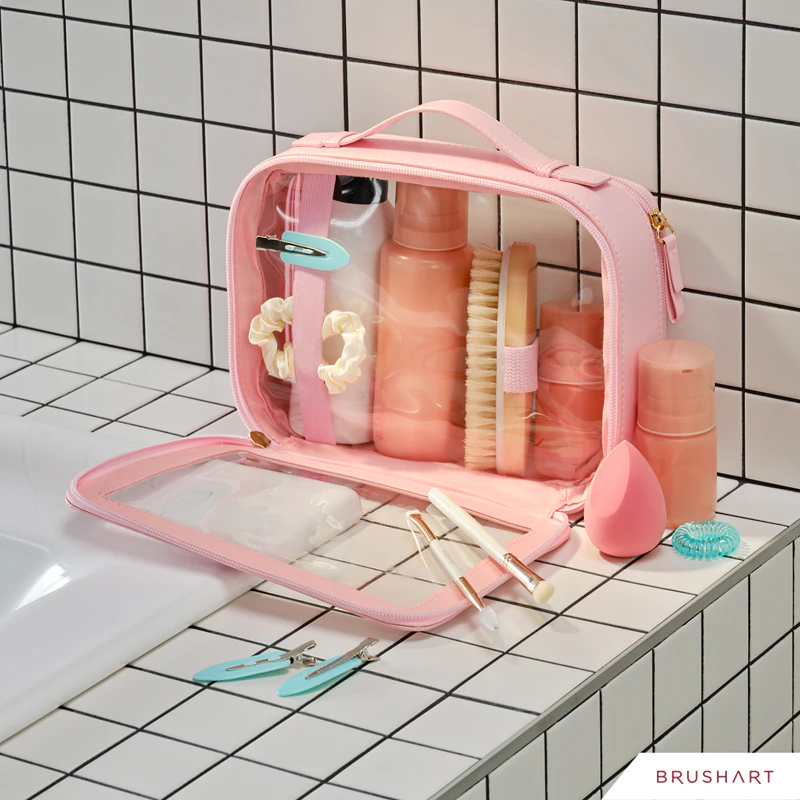 Estojo de maquiagem transparente BrushArt Accessories