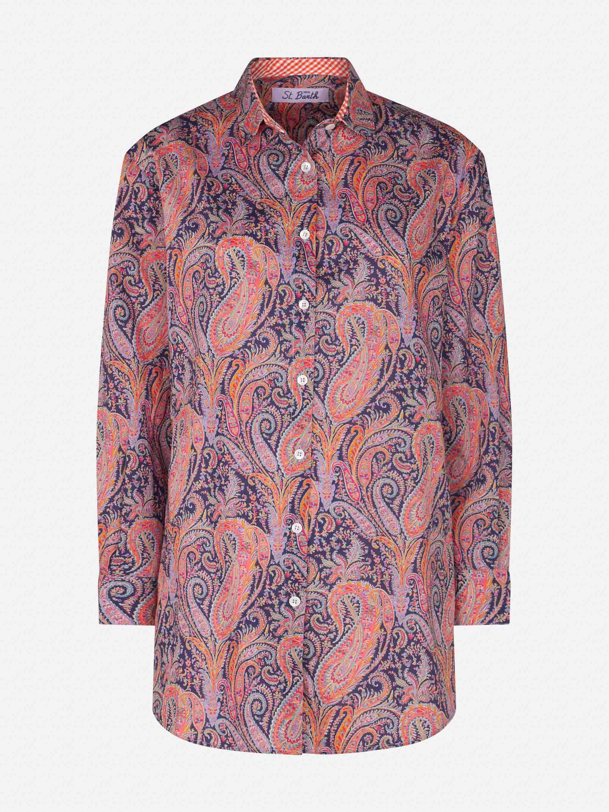 Brigitte katoenen shirt met Liberty bloemenprint | SPECIALE EDITIE
