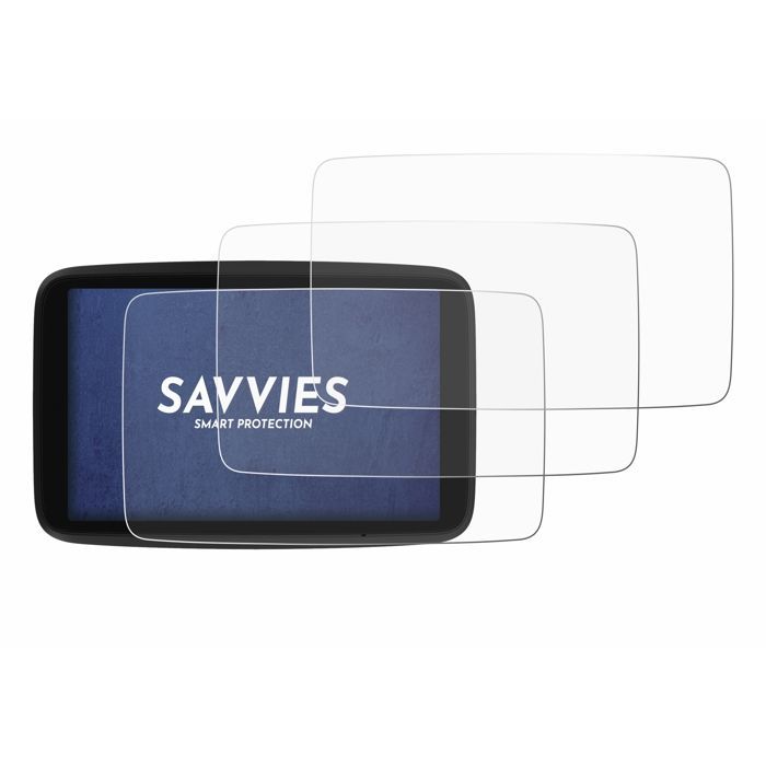 Protetor de tela Savvies para TomTom Go Navigator 6 (2ª geração) - Pacote com 6 unidades - Película protetora ultratransparente