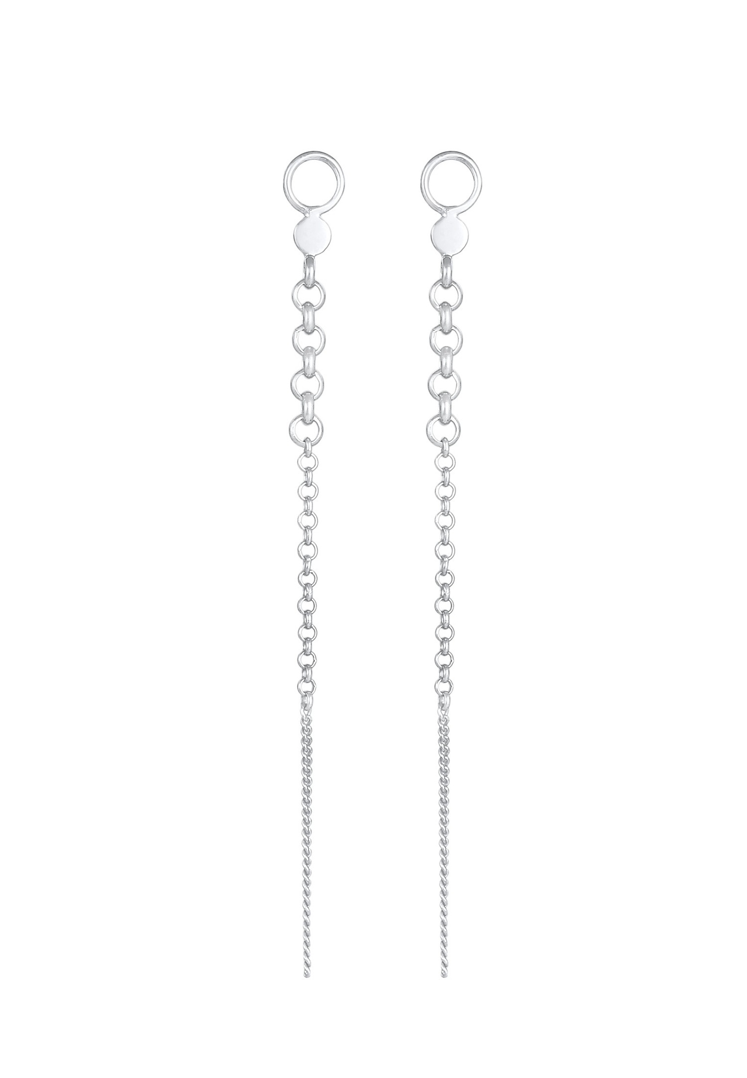 Elli Chaîne de pois chiche pour dames tendance ronde en argent sterling 925