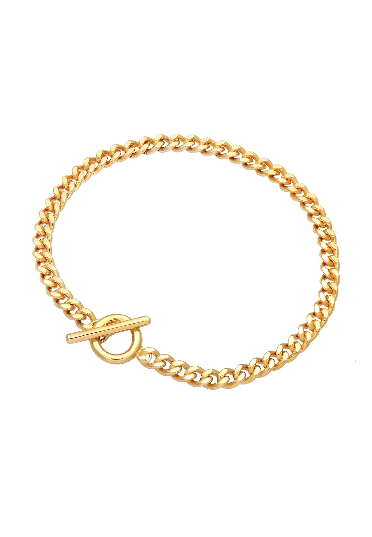 Elli Bracelet Chaîne Basic avec fermeture à barre en argent 925 sterling pour femmes