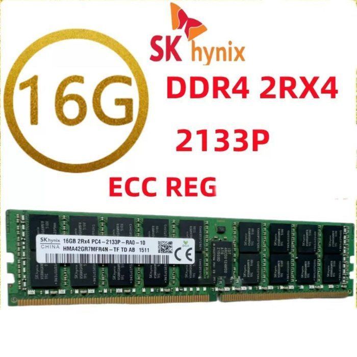 Mémoire RAM PC SK hynix  32GB（2×16GB） DDR4 REG RECC 2R×4 2133MHz
