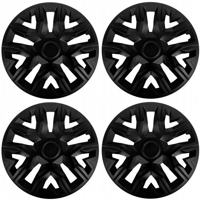 NRM The Best Enjoliveurs universels 15'' noir mat 4 pièces