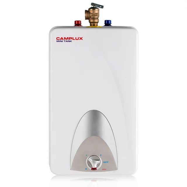 Camplux ME40N mini-waterverwarmer met snoer en stekker, 120 V